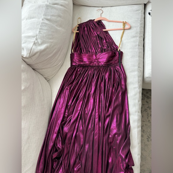 Bronx And Banco Camilla Maxi Gown Metallic Fuschia - Picture 4 of 6